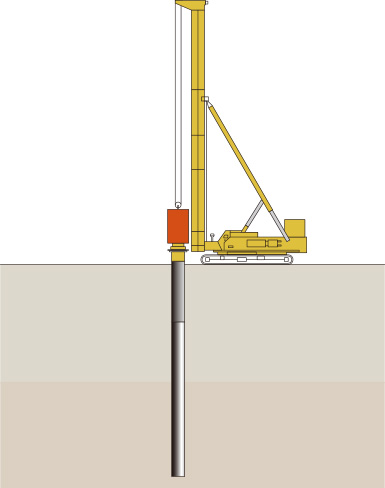 打樁鋼管掘進(jìn)法
